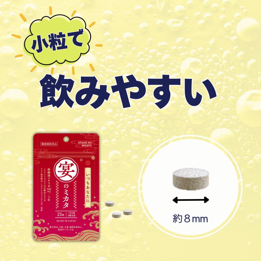 サプリメント ウコンエキス 酢酸菌エキス 健康補助食品 日本製 飲み会