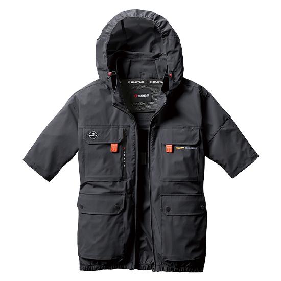 未開封 バートルBURTLE 空調服 AC2036 L ネイビー 半袖ブルゾン BURTLE バートル ハイバック 半袖 AC2036 空調服 作業服 作業着
