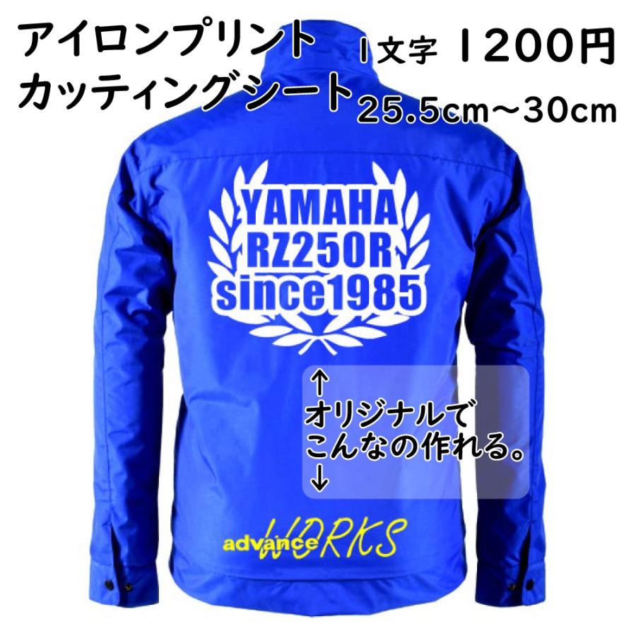 オリジナル アイロン ステッカー 熱転写シート 1文字 1200円 25.5cm
