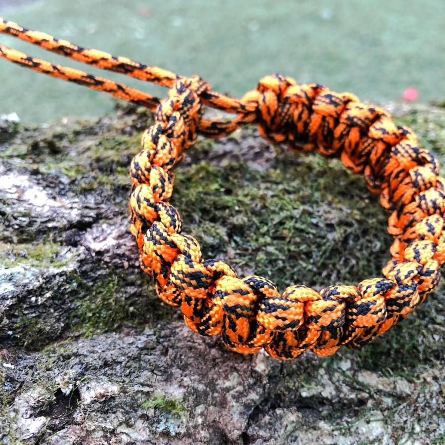 パラコードブレスレット 3mパラコード使用 オレンジMIX : アドバンス