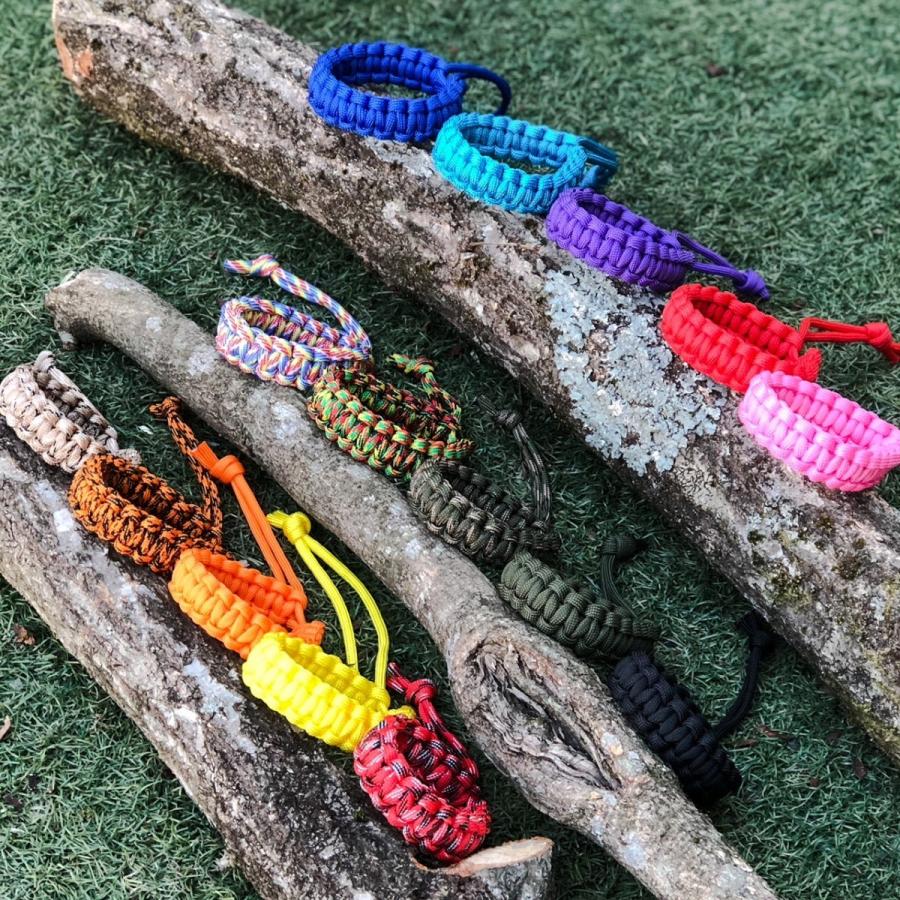 パラコードブレスレット 3mパラコード使用 オレンジMIX : アドバンス