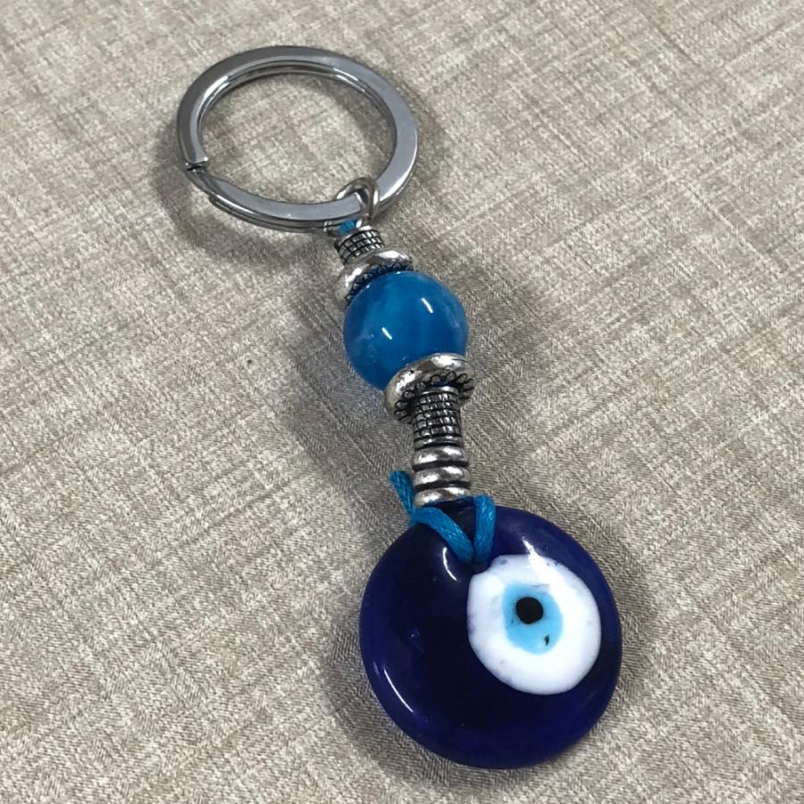 ナザールボンジュウ キーホルダー タイプB ガラス細工 トルコのお守り