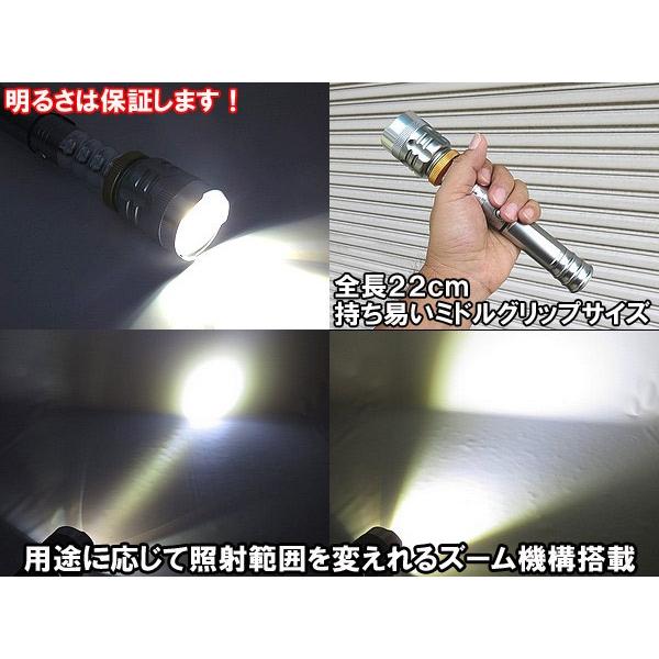 LEDライト フレキシブルヘッド ズーム ハンディ マグネット 作業灯 アウトドア キャンプ 防災｜advanceworks2008｜04