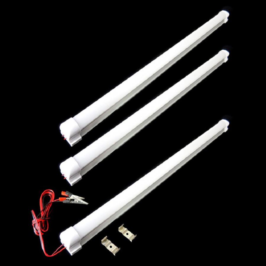 キャンピングカー用　LEDキャビンライト 60cm LEDバーライト 60cm 3本セット 12V ワニグチクリップ付