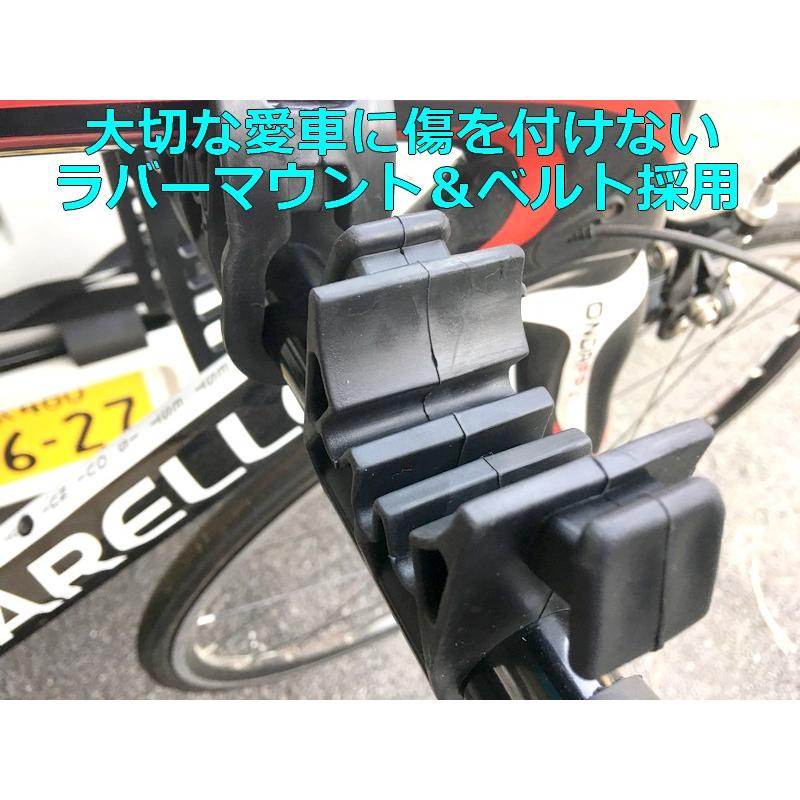 車載サイクルキャリア ワンタッチ 3台搭載可能 背面サイクルキャリア