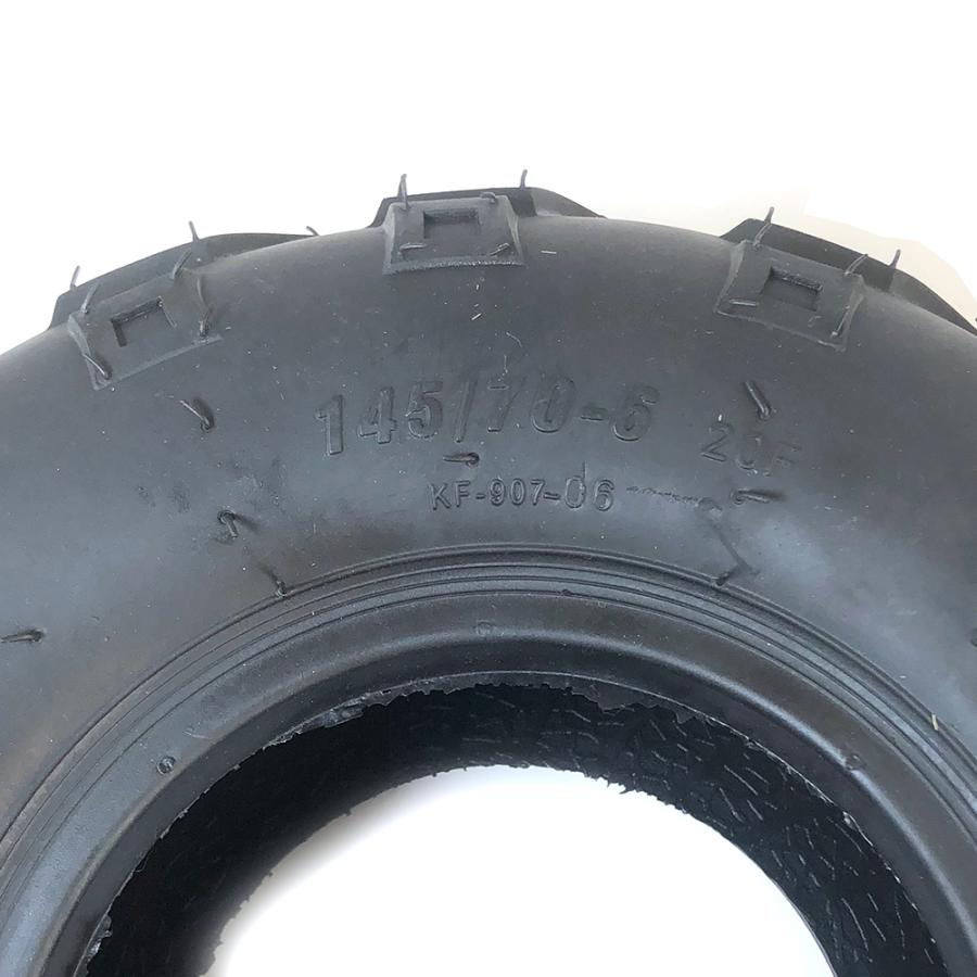 ATV 6インチ用 タイヤ 145-70-6 新品1本 チューブレス 6インチタイヤ 