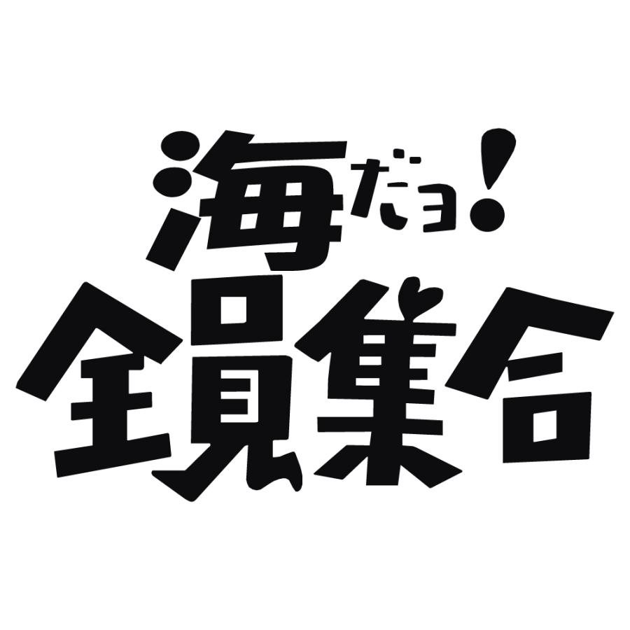 オリジナル ステッカー 海 だヨ! 全員集合 選べる10色 パロディ サーフィン 釣り ウェイクボード ジェット 水上バイク アウトドア｜advanceworks2008