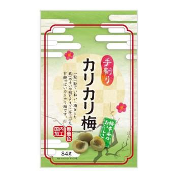 人気が高い 送料無料 代引き不可 壮関 手割りカリカリ梅 84g 1袋 最新コレックション Blog Lonolife Com