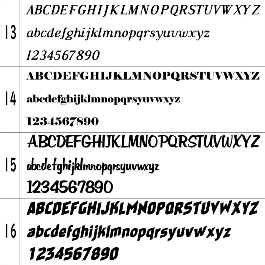 オリジナルステッカー アルファベット 数字 オーダーメイド
