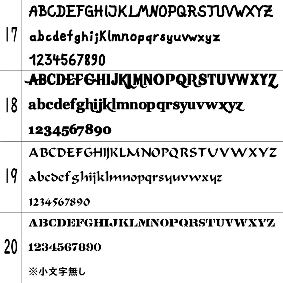 オリジナルステッカー アルファベット 数字 オーダーメイド