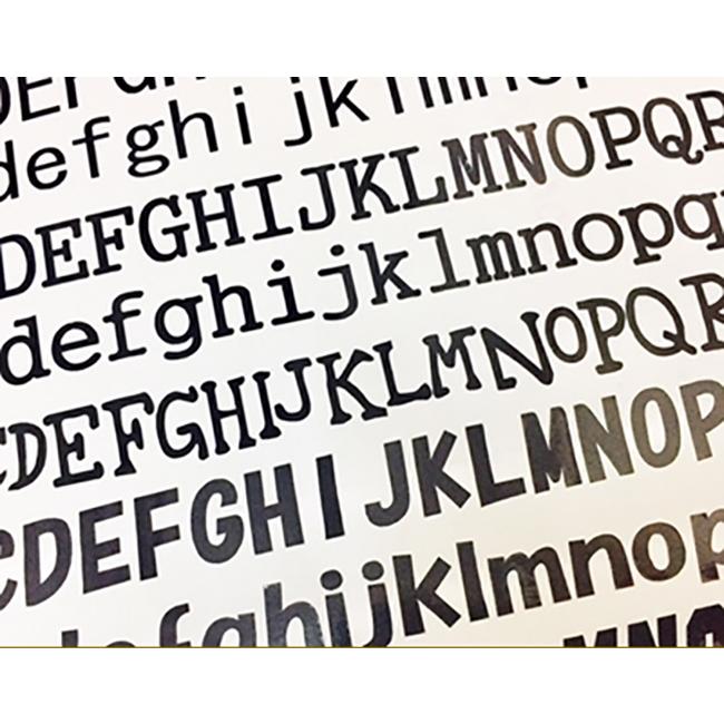 オリジナルステッカー アルファベット 数字 オーダーメイド
