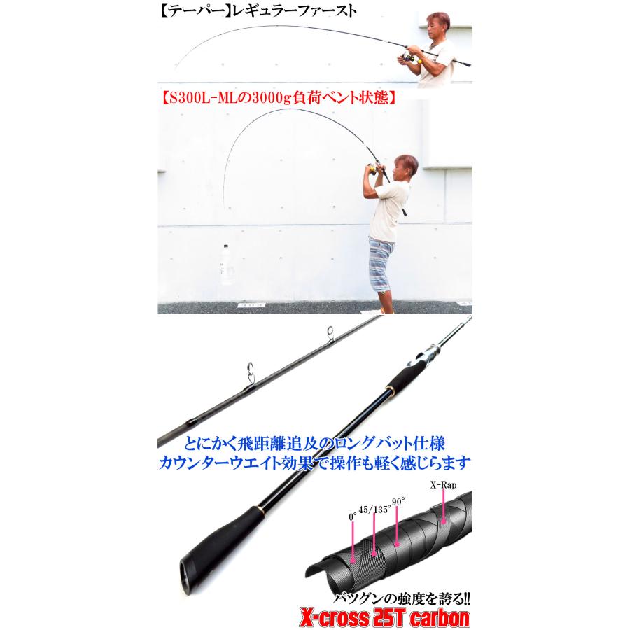 飛ぶ 2.7m BLACK FOX S270L-ML 対応ルアー 3-12g ルアーロッド 飛距離