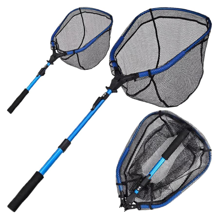 折畳み ラバーコートランディングネット ジギンガーZ ベルトクリップ付