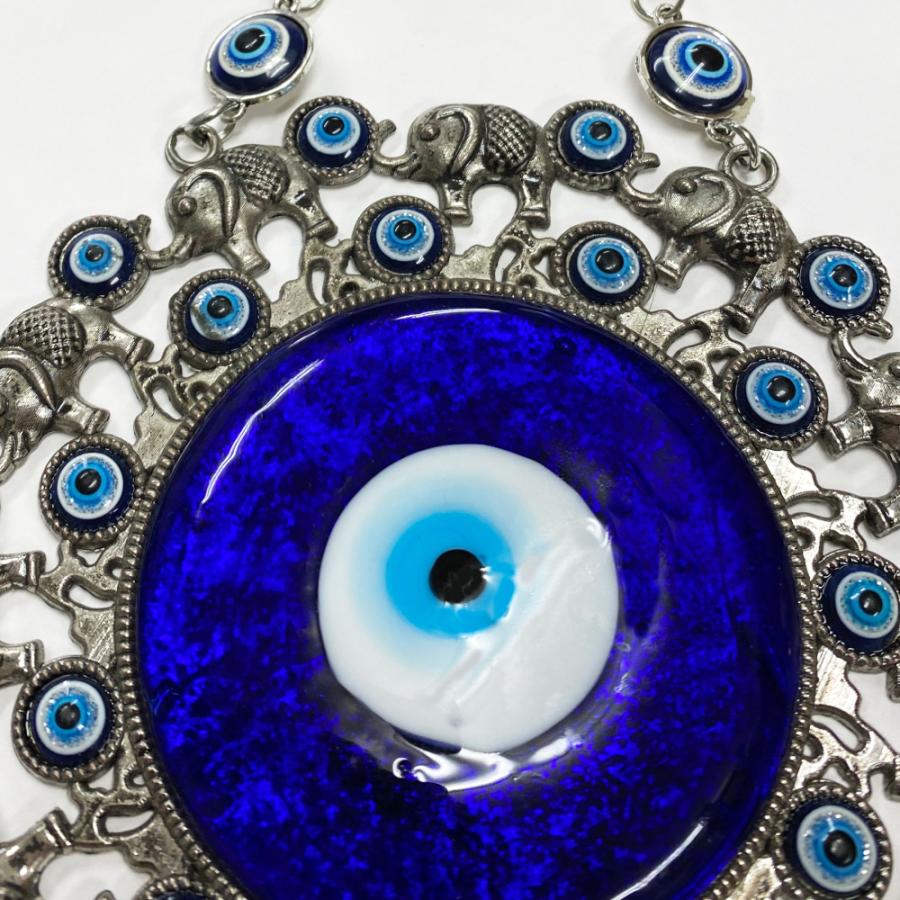 ナザールボンジュウ オーナメント サークル 象 ぞう ゾウ ガラス細工