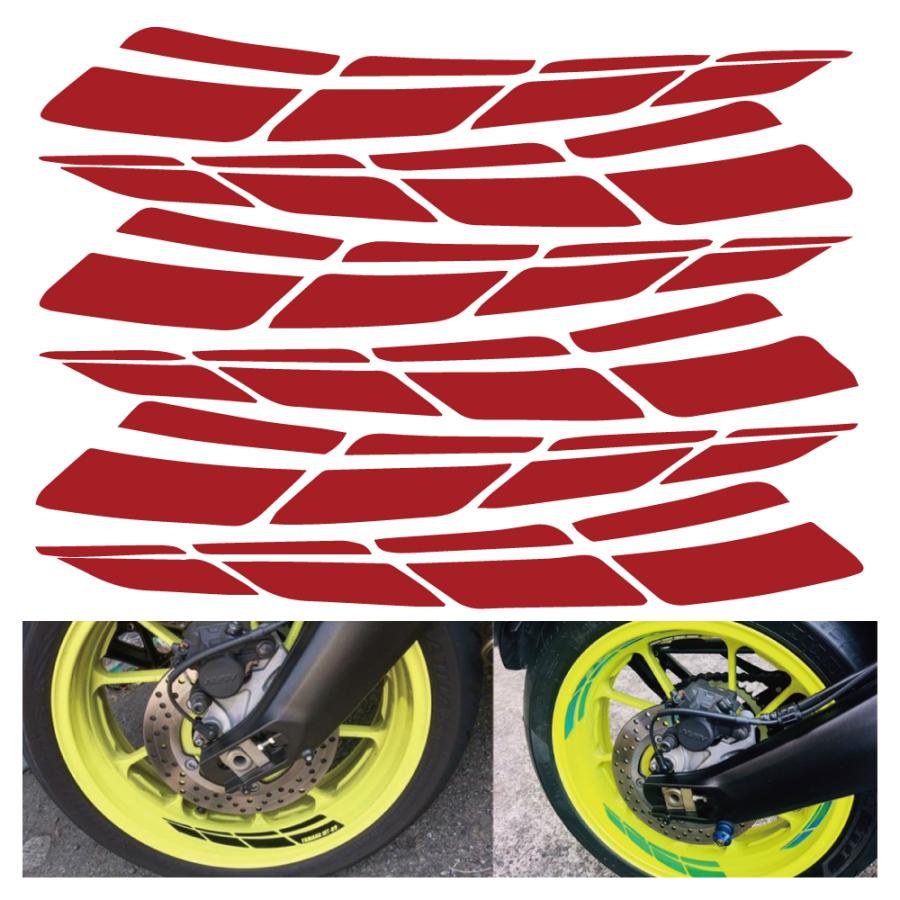 バイク ホイール用 リムデカール 6枚セット オリジナルデザイン ステッカー カスタム Bike 選べるカラー 10色 Rimdecal アドバンスワークス セレクト 通販 Yahoo ショッピング