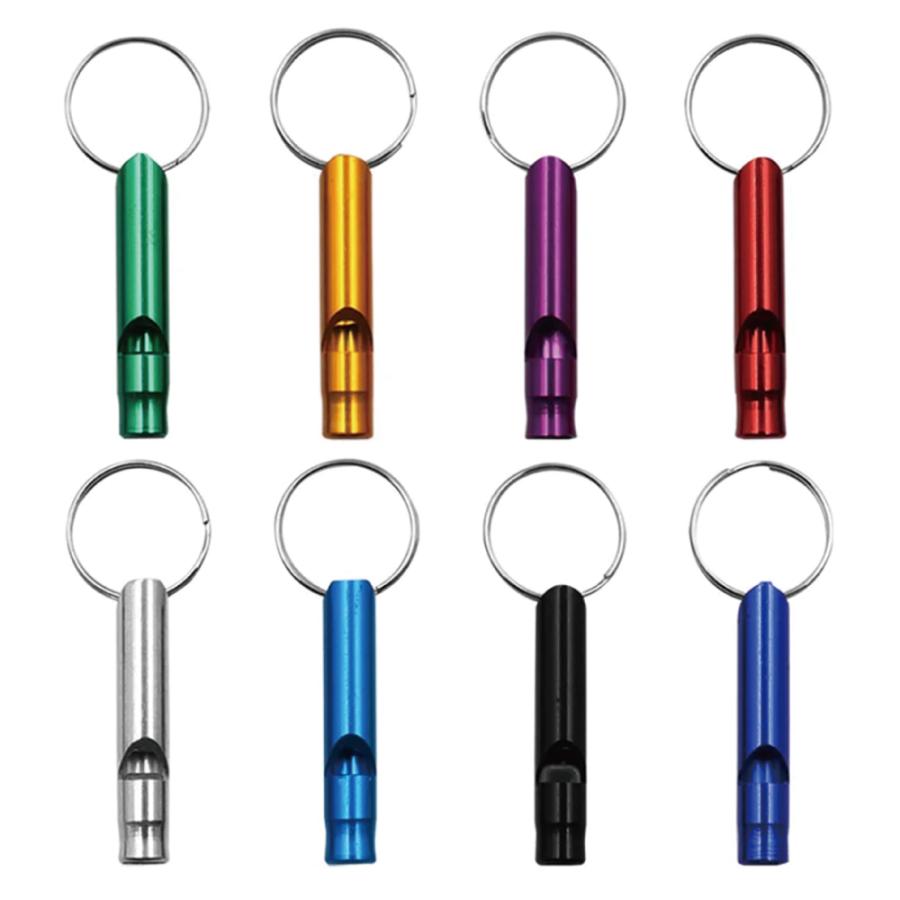 アルミ製 ホイッスル 5本セット アルマイトカラー 防犯 防災グッズ 笛