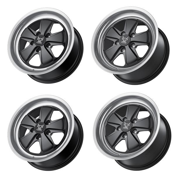 FUCHS フックス ホイール ブラック 993/996 1台分セット 8.0J x 18