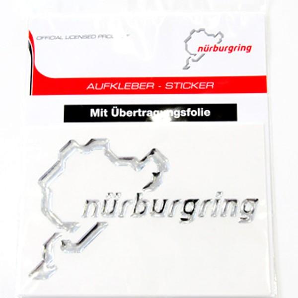 ニュルブルクリンクステッカー 立体タイプ シルバー NRA9935A | 