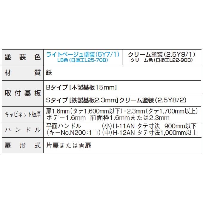 日東工業　B12-2535（ライトベージュ）・B12-2535C（クリーム）　盤用キャビネット　露出形・木製基板付　フカサ：120mm 【無線】