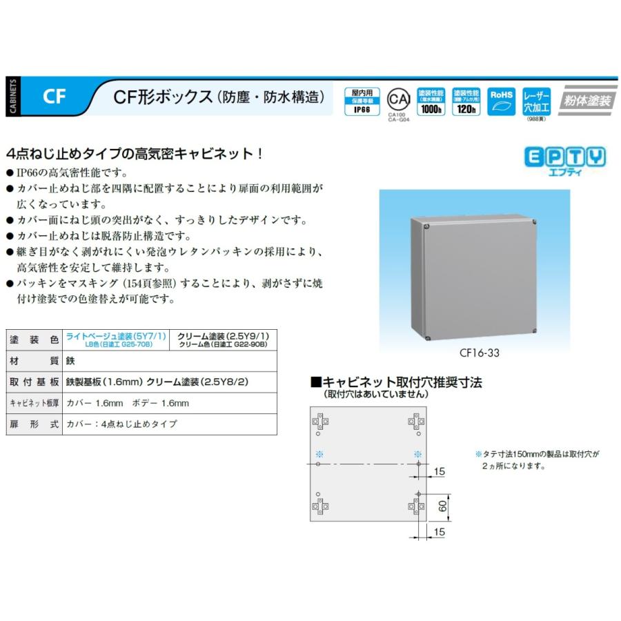 日東工業　CF12-3525　CF形ボックス（防塵・防水構造）｜adwecs｜02