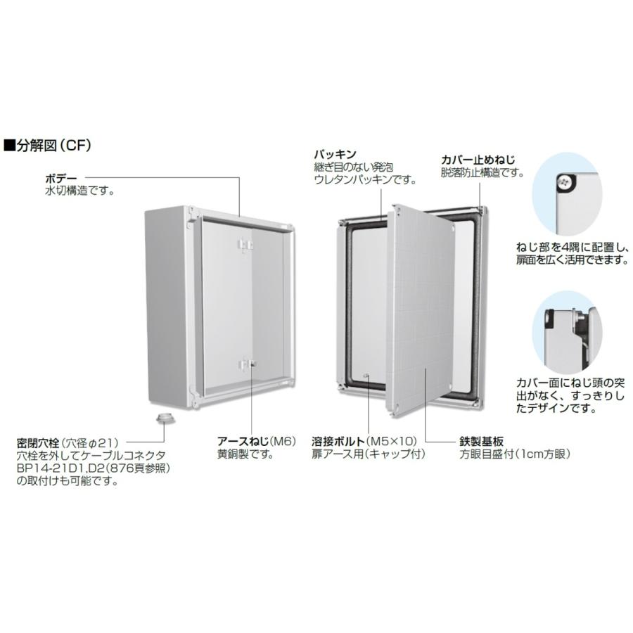 日東工業 日東工業 CF12-42C CF形ボックス(防塵・防水構造 日東工業 日東工業 CF12-42C CF形ボックス(防塵・防水構造