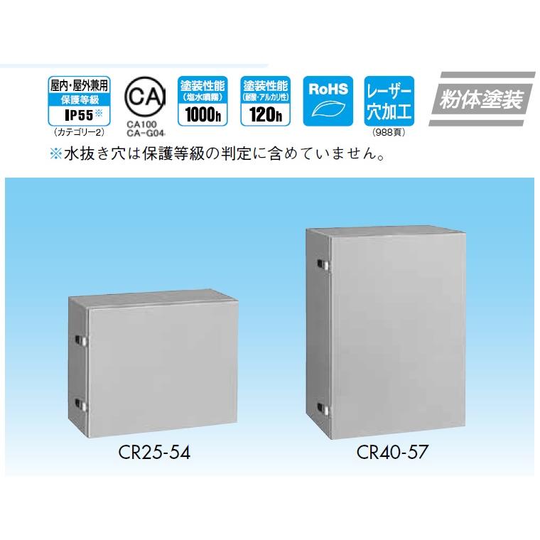 日東工業　CR30-54　CR形コントロールボックス（水切、防塵・防水構造）｜adwecs｜07