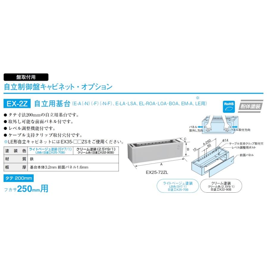 日東工業　EX35-142ZL　E用自立用基台　適用フカサ：350mm用｜adwecs｜04