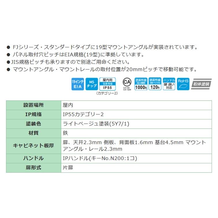 日東工業　FJ60-623E　FJシリーズ・ラックマウントタイプ(EIA) 【タテ】