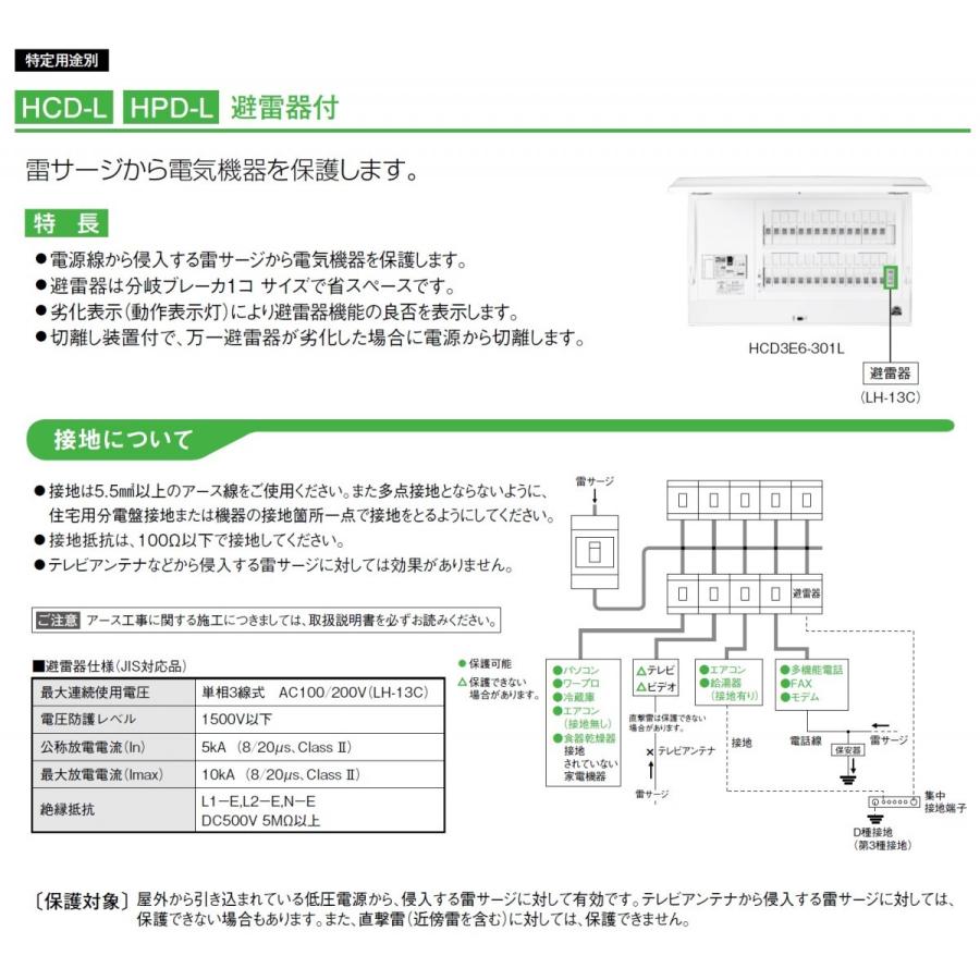 最高 日東工業 避雷器付 ドア付 Hcd3e4 65l P1017 Hcd3e4 65l 日東工業 ホーム分電盤 避雷器付 ドア付 本物専門ショップ