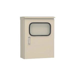 日東工業　ORM20-59AC　クリーム塗装　窓付屋外用制御盤キャビネット（水切構造、防塵・防水パッキン付）