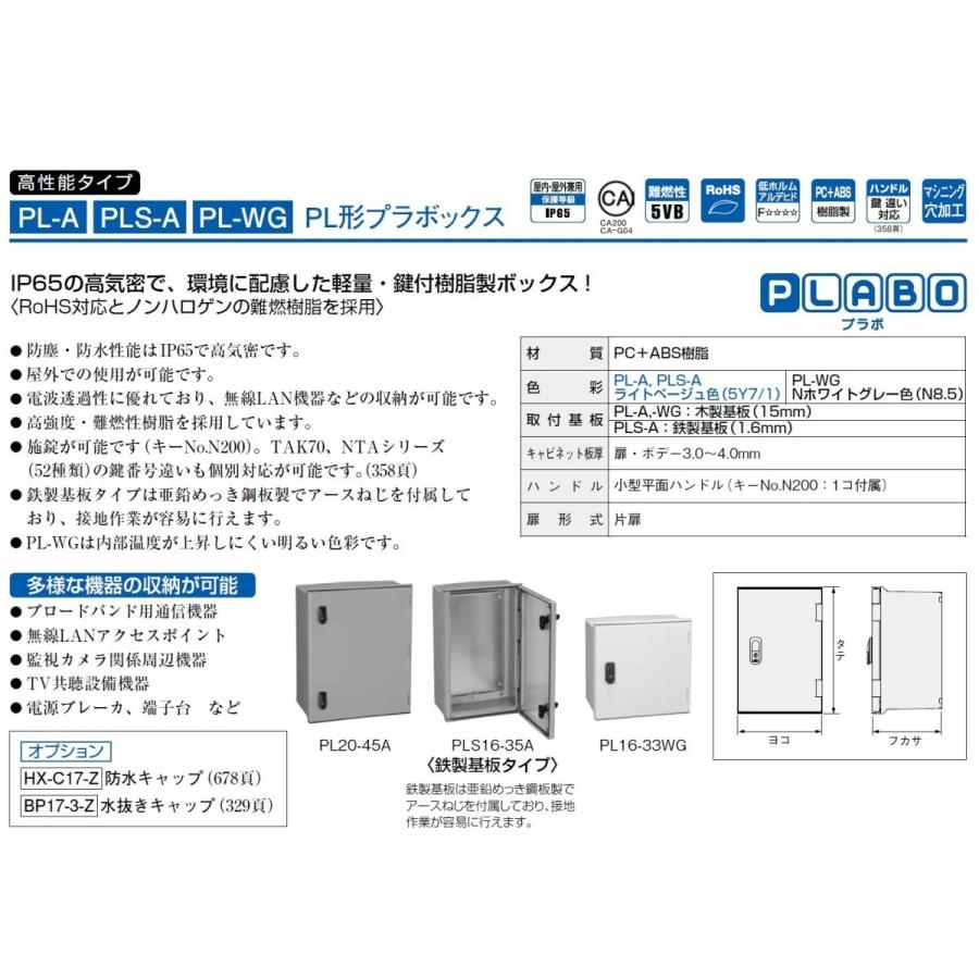 日東工業 日東工業 PL16-33WG ホワイトグレー フカサ160 PL形