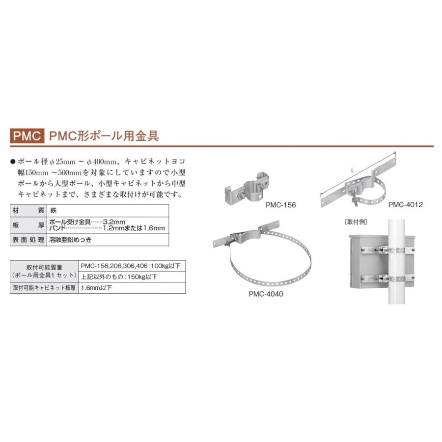 PMC形ポール用金具 PMC-3025 PMC-3025 | PMC形ポール用金具 | 日東工業 | MISUMI(ミスミ)