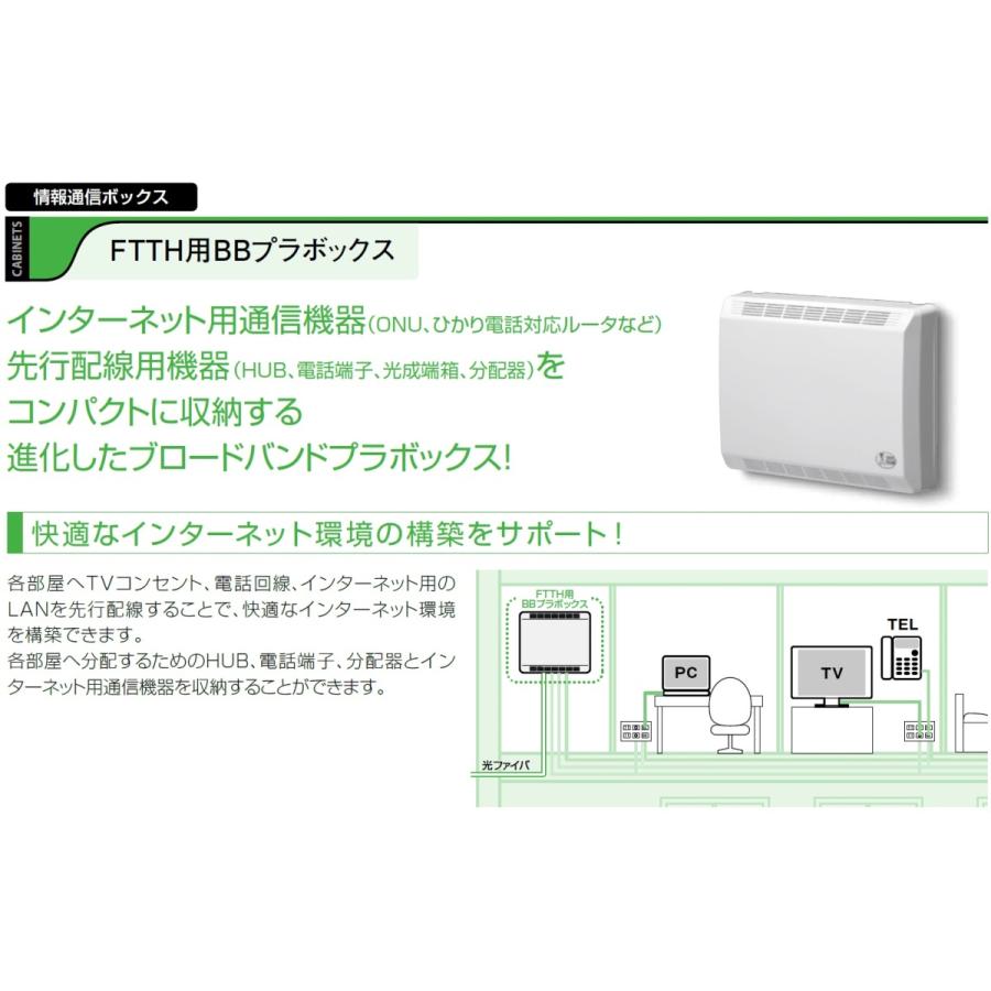 日東工業　PTM10-4535BB　FTTH用BBプラボックス・露出タイプ スタンダードタイプ｜adwecs｜07