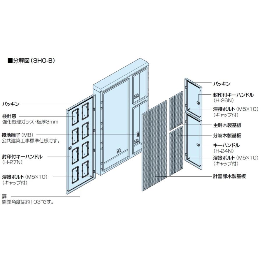 日東工業 日東工業 SHO-34BC クリーム塗装 集合計器盤 日東工業 日東工業 SHO-34BC クリーム塗装 集合計器盤