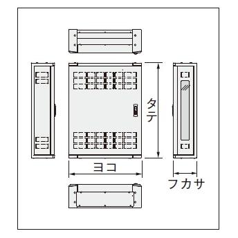 日東工業 THD25-6565-BF HUB収納キャビネット 壁掛け・ボデーファン付タイプ : アドウイクス ヤフー店 - 通販 ...