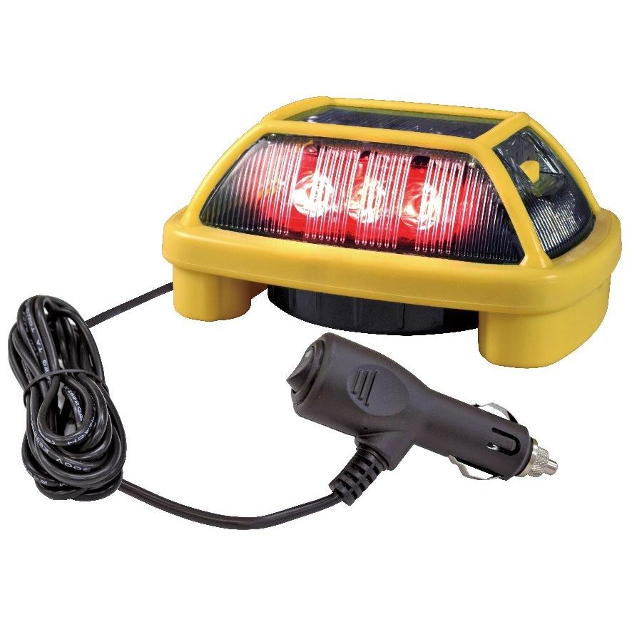 日恵製作所 VK16H-D24C3R 赤 ニコハザード 3面発光 シガープラグ式