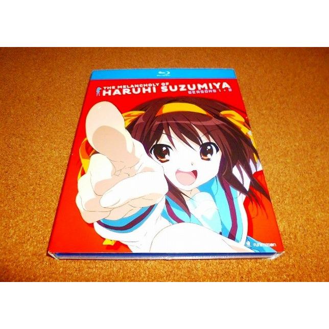 涼宮ハルヒの憂鬱　額装版画　二枚セット 新品BD 涼宮ハルヒの憂鬱 第1+2期 全28話BOXセット 北米版 : ADW