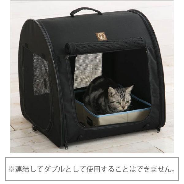 One for Pets ポータブルケージ シングル オールブラック_3