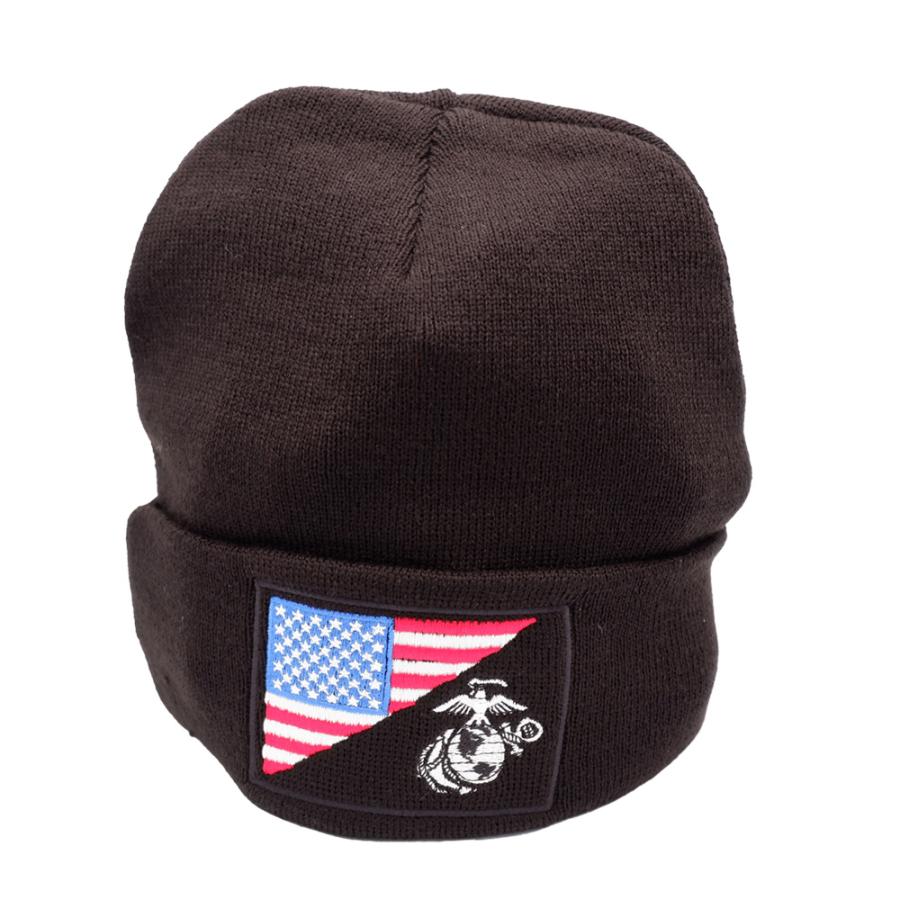 ROTHCO ロスコ ニットキャップ DELUXE FINE KNIT WATCH CAP G&A US FLAG 5498 星条旗 USMC ...