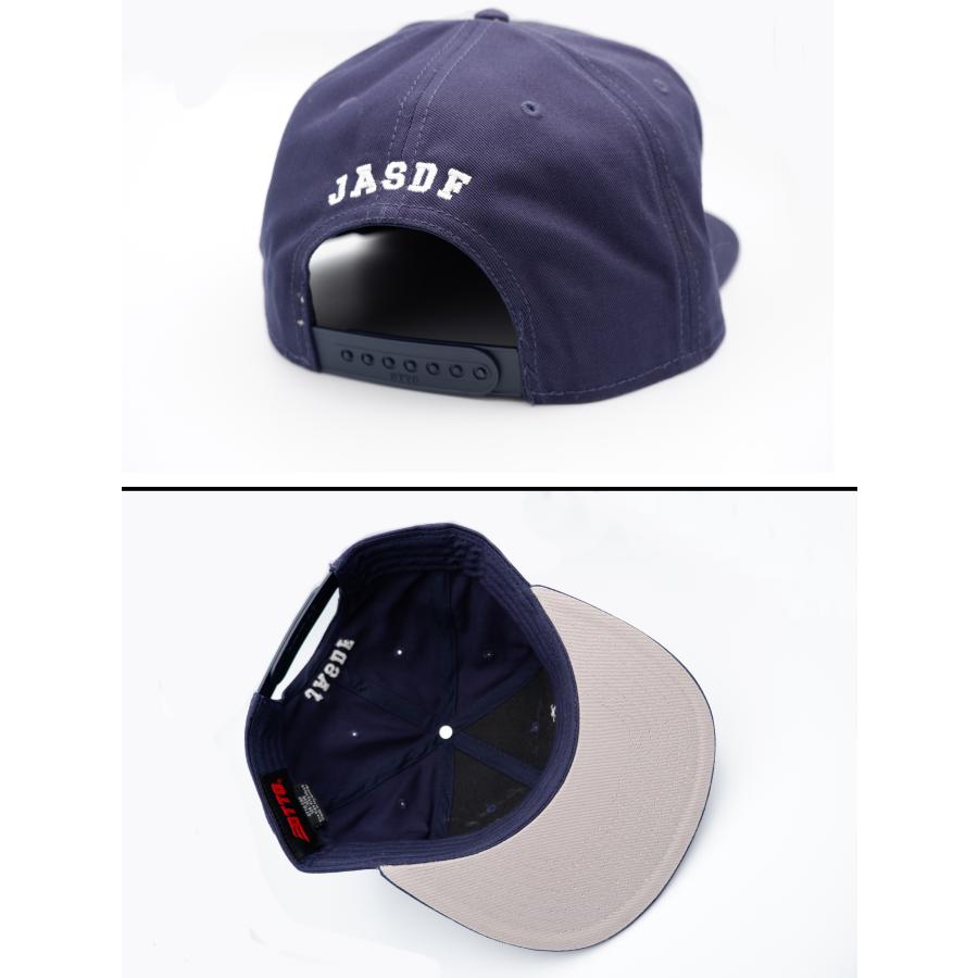 ブルーインパルス キャップ 帽子 CAC311-F 刺繍 CAP 野球帽 コットン ベースボールキャップ OTTO BLUE IMPULSE FLIGHT GRUUP ロゴ JASDF ネイビー/ホワイト｜aed-store｜04