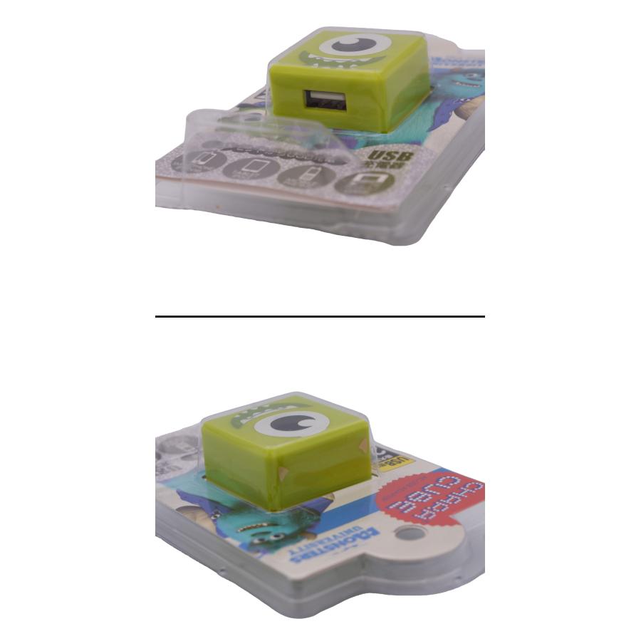 Disney ディズニー CHARA CUBE キャラキューブ Mike マイク Monsters, Inc. モンスターズインク USB TypeA AC充電器 CU2-DN-21 |  | 02