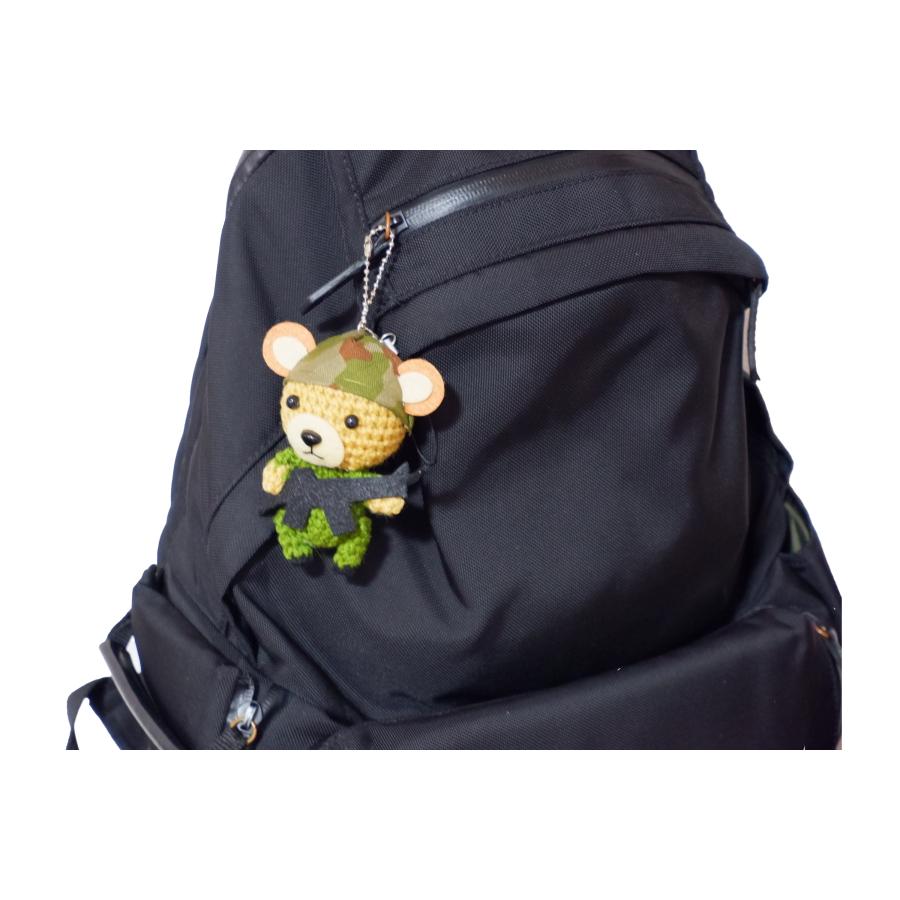 くまくまお 陸上自衛隊 迷彩 ハンドメイド キーホルダー GAN019 幸せを運ぶ ストラップ ぬいぐるみ 人形 編みぐるみ あみぐるみ 手編み くま BEAR マスコット |  | 04