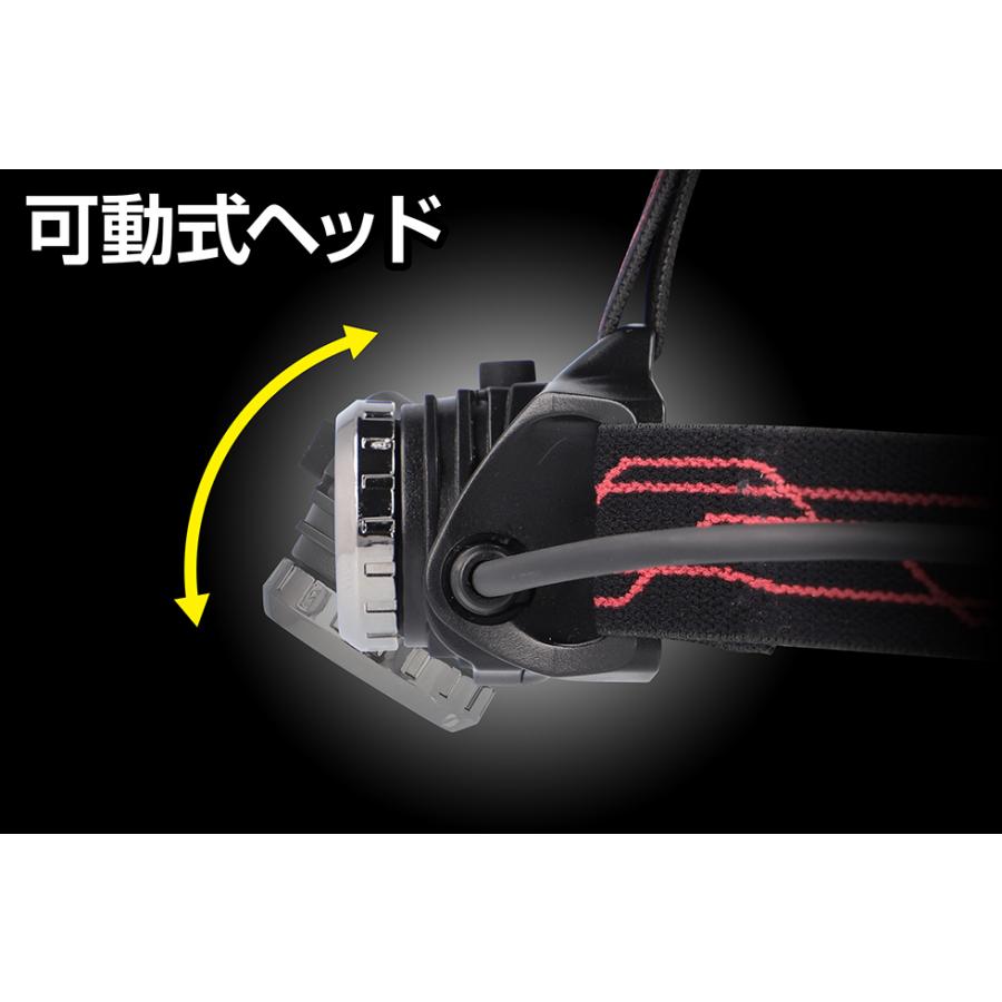 GENTOS ヘッドライト Gシリーズ ジェントス GH-101RG 450ルーメン 6