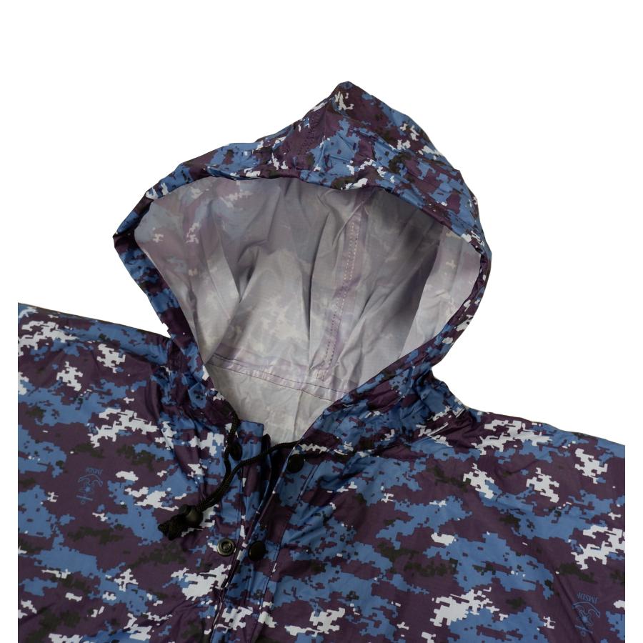 海上自衛隊 レインコート ポンチョ カモフラ柄 IRC004 IRC005 PX売店限定品 海自 デジタル迷彩 ブルーカモフラージュ |  | 01