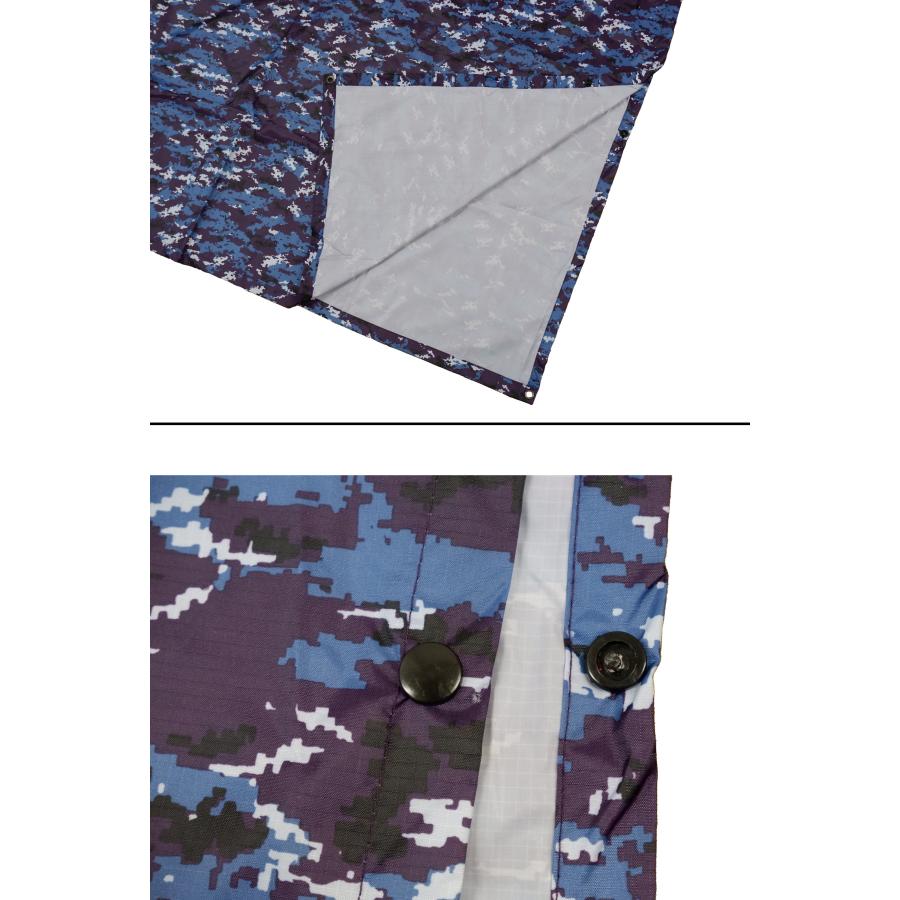 海上自衛隊 レインコート ポンチョ カモフラ柄 IRC004 IRC005 PX売店限定品 海自 デジタル迷彩 ブルーカモフラージュ |  | 02