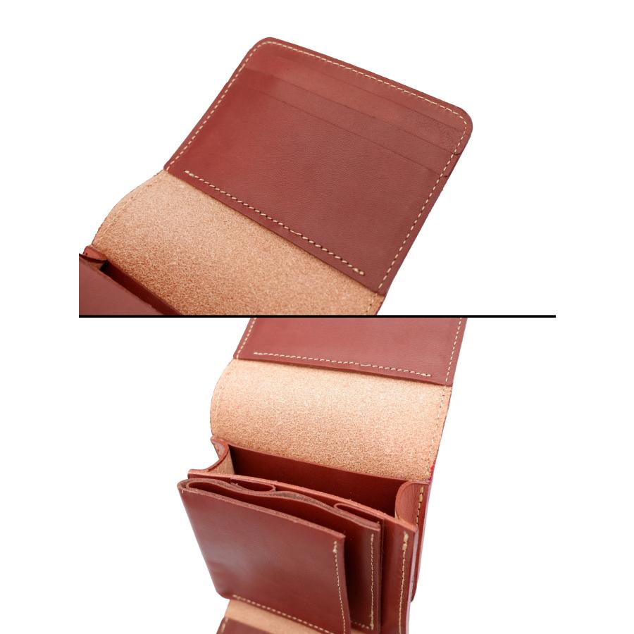 MARK CRAFT レザー ポーチ ハンドメイド Pouch01 本革 牛革 マーククラフト HAND MADE LEATHERCRAFT ウェストポーチ 札入れ コインケース ブラウン |  | 02