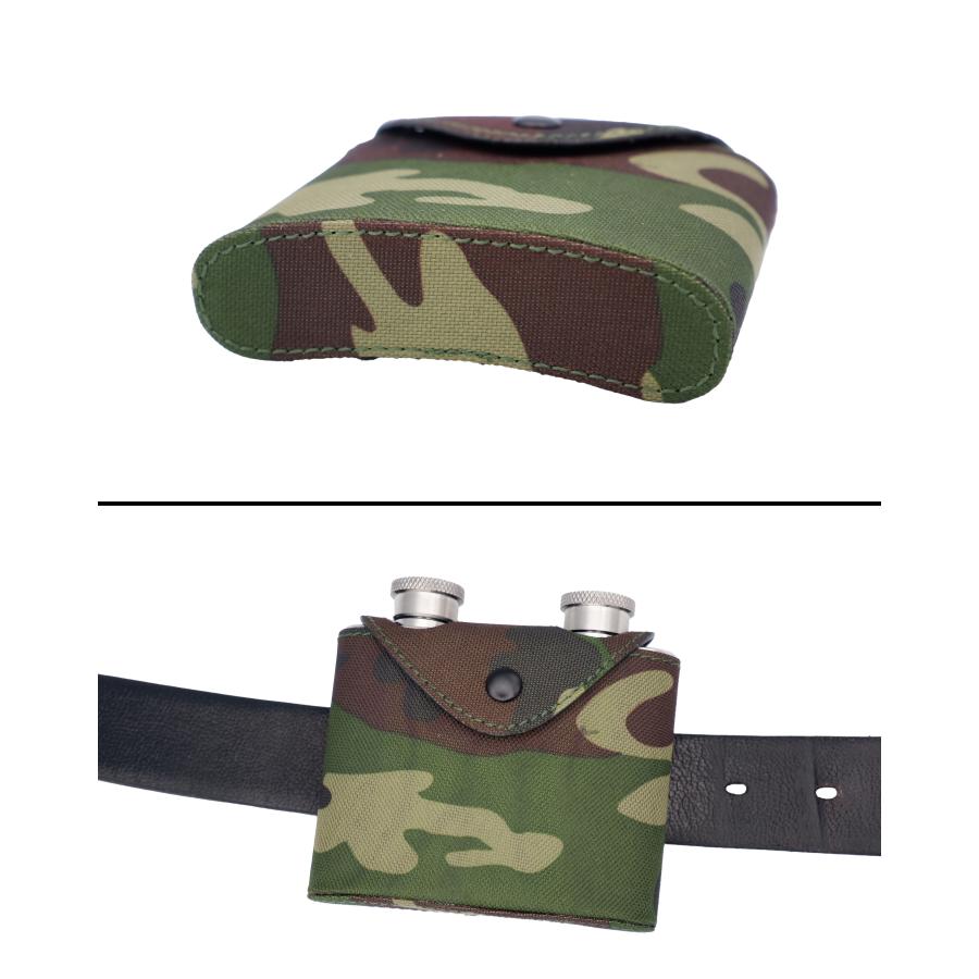 ウィスキーボトル スキットル ステンレス製 ツインタイプ ジョウゴ付き SP012 A154-1054 4.0oz 中国製 ステンレススチール アルコール カモフラージュ シルバー |  | 03