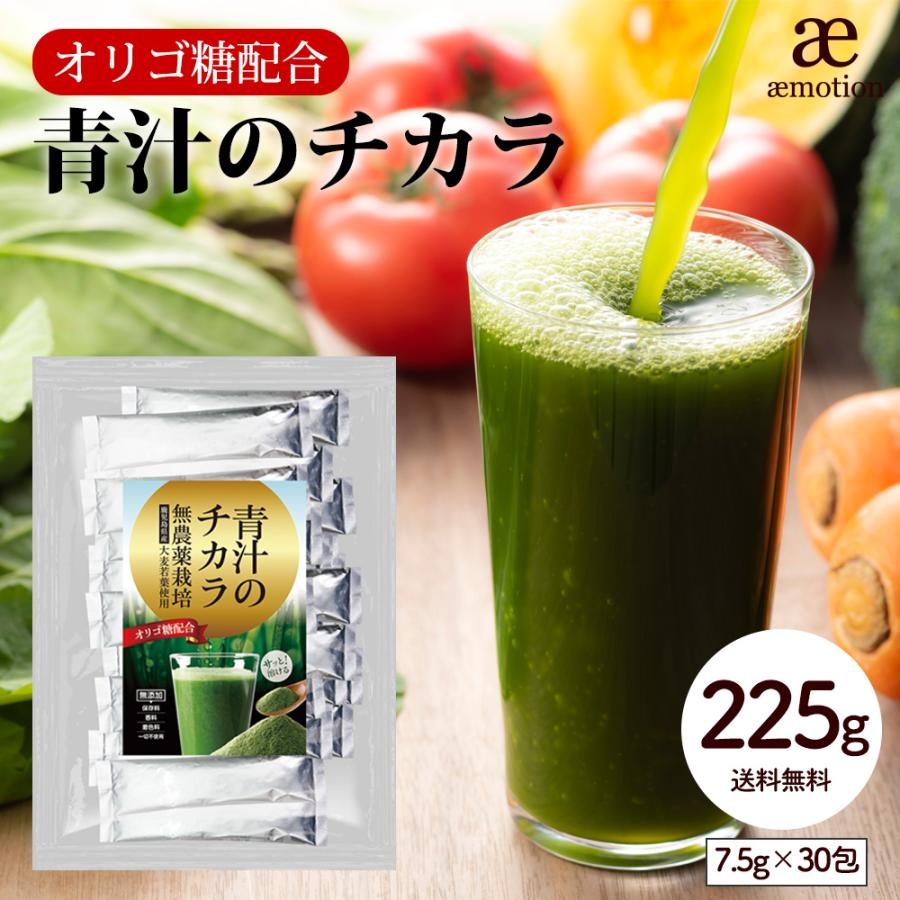 鹿児島県産 青汁のチカラ 225g(7.5g×30包) オリゴ糖 青汁 飲みやすい