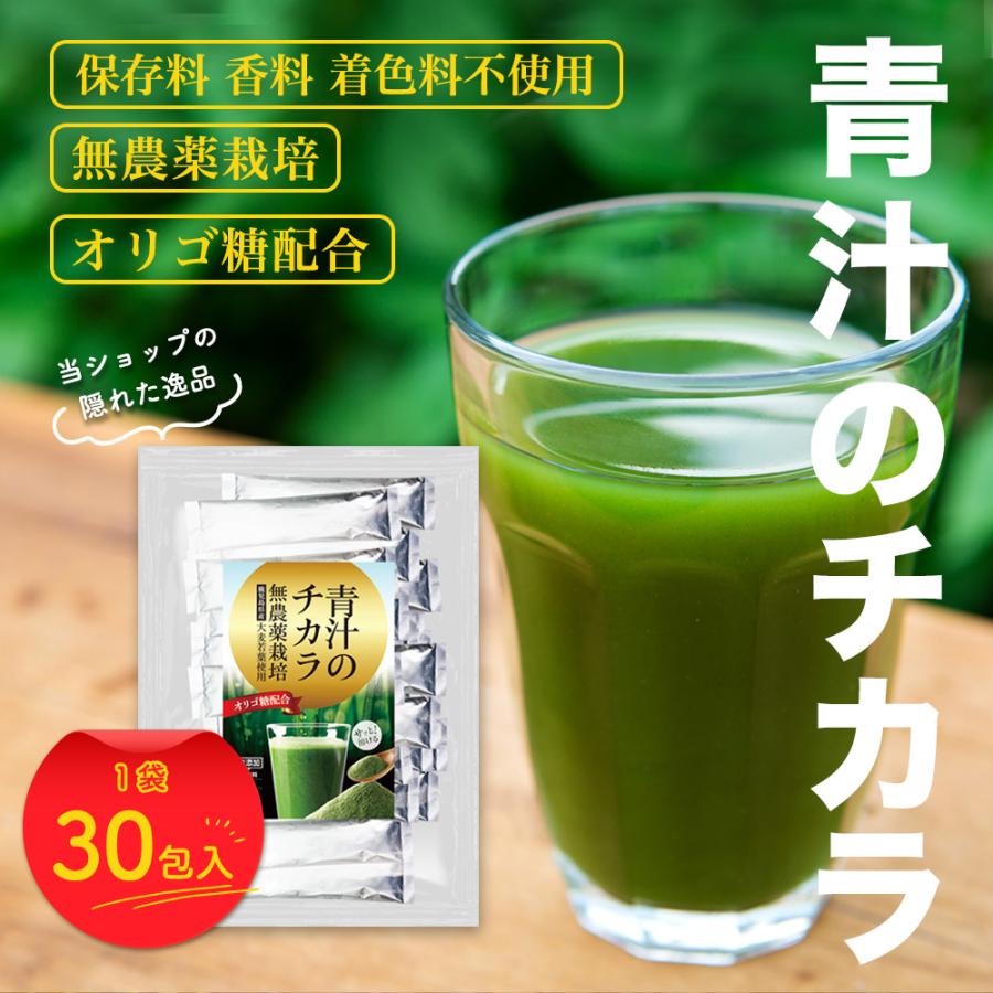 鹿児島県産 青汁のチカラ 225g(7.5g×30包) オリゴ糖 青汁 飲みやすい