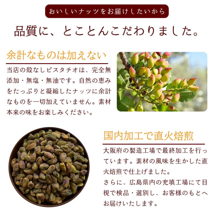 殻なし ピスタチオ 500g 素焼き 無塩 無添加 ナッツ 製菓 製パン 美容 健康 おやつ おつまみ 大容量 ポイント消化 食物繊維 ビタミン Y｜aemotion｜03